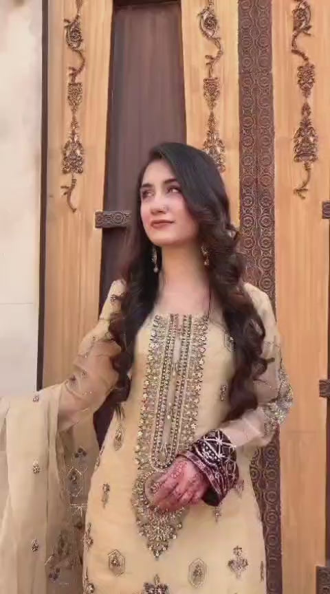 3Piece_Embroidered Organza Suit | 1350-SN-ORZ