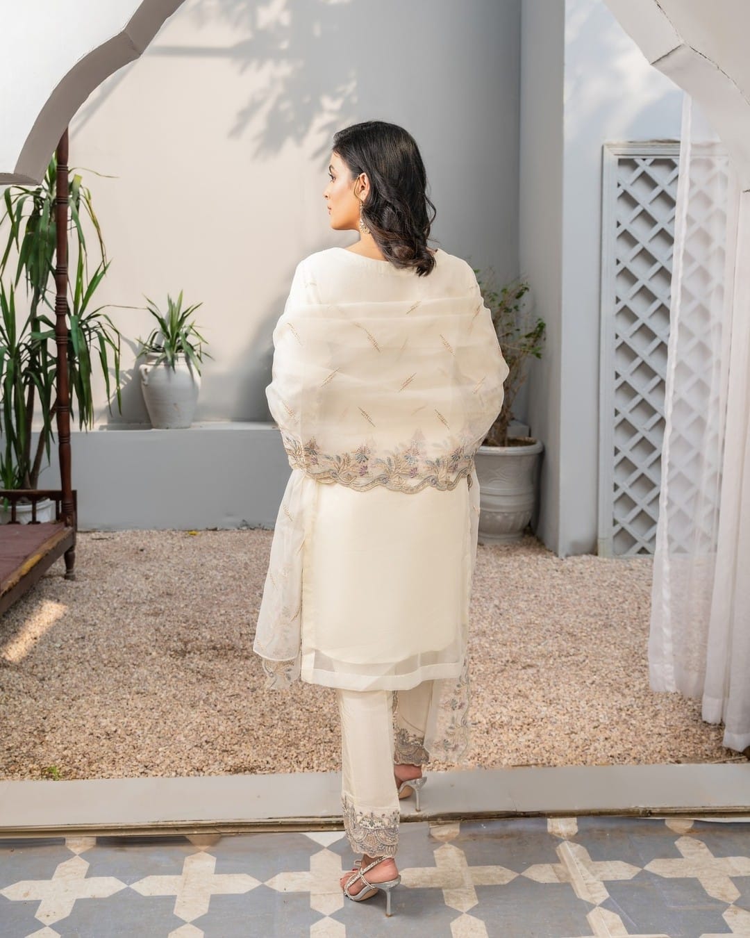 3Piece_Embroidered Organza Suit | 1311-SN-ORZ