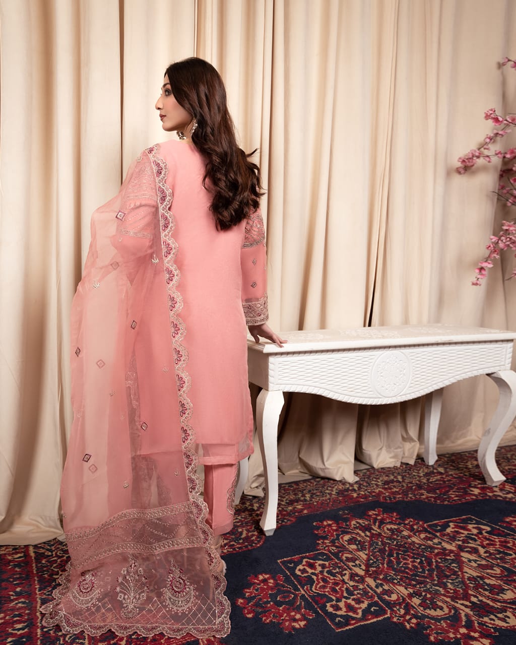 3Piece_Embroidered Organza Suit | 1330-SN-ORZ